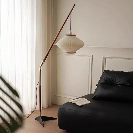 Minimal Nordic style Japandi Tall Floor Lamp Light - Besontique Home