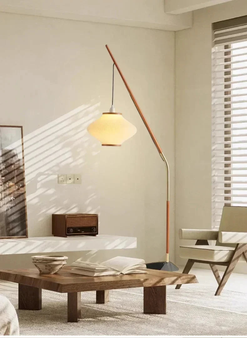 Minimal Nordic style Japandi Tall Floor Lamp Light - Besontique Home