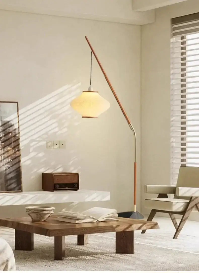 Minimal Nordic style Japandi Tall Floor Lamp Light - Besontique Home