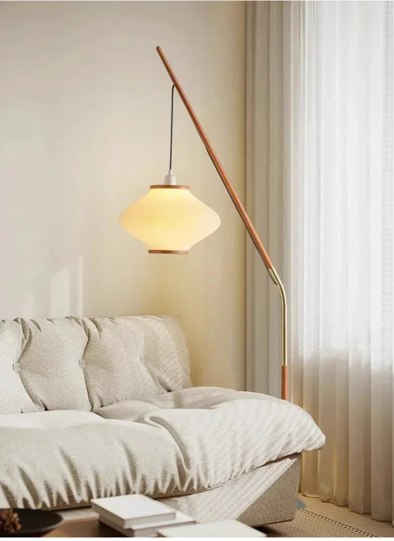 Minimal Nordic style Japandi Tall Floor Lamp Light - Besontique Home