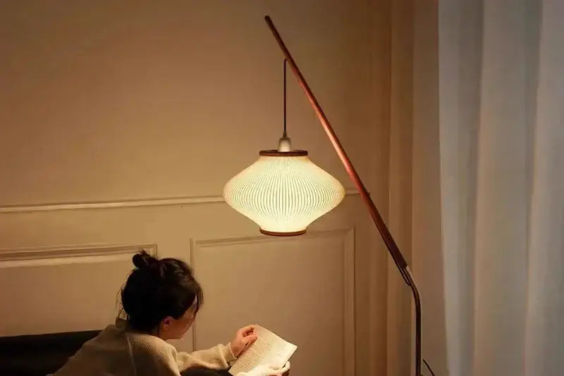 Minimal Nordic style Japandi Tall Floor Lamp Light - Besontique Home