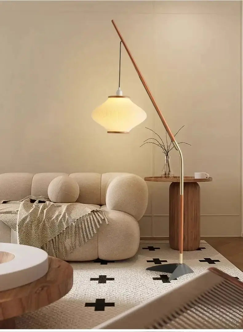 Minimal Nordic style Japandi Tall Floor Lamp Light - Besontique Home