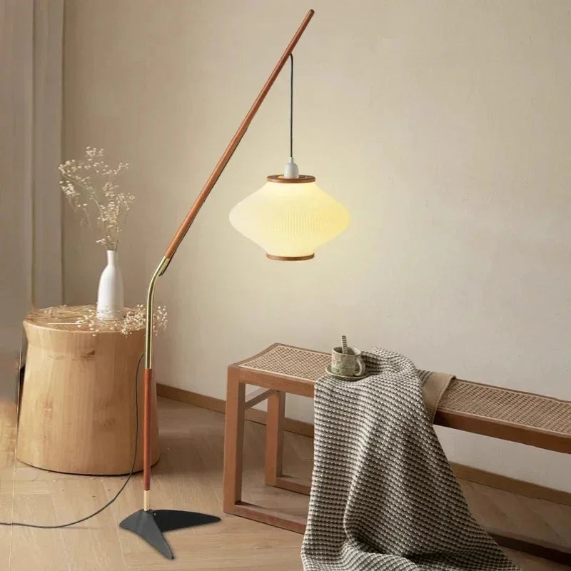 Minimal Nordic style Japandi Tall Floor Lamp Light - Besontique Home