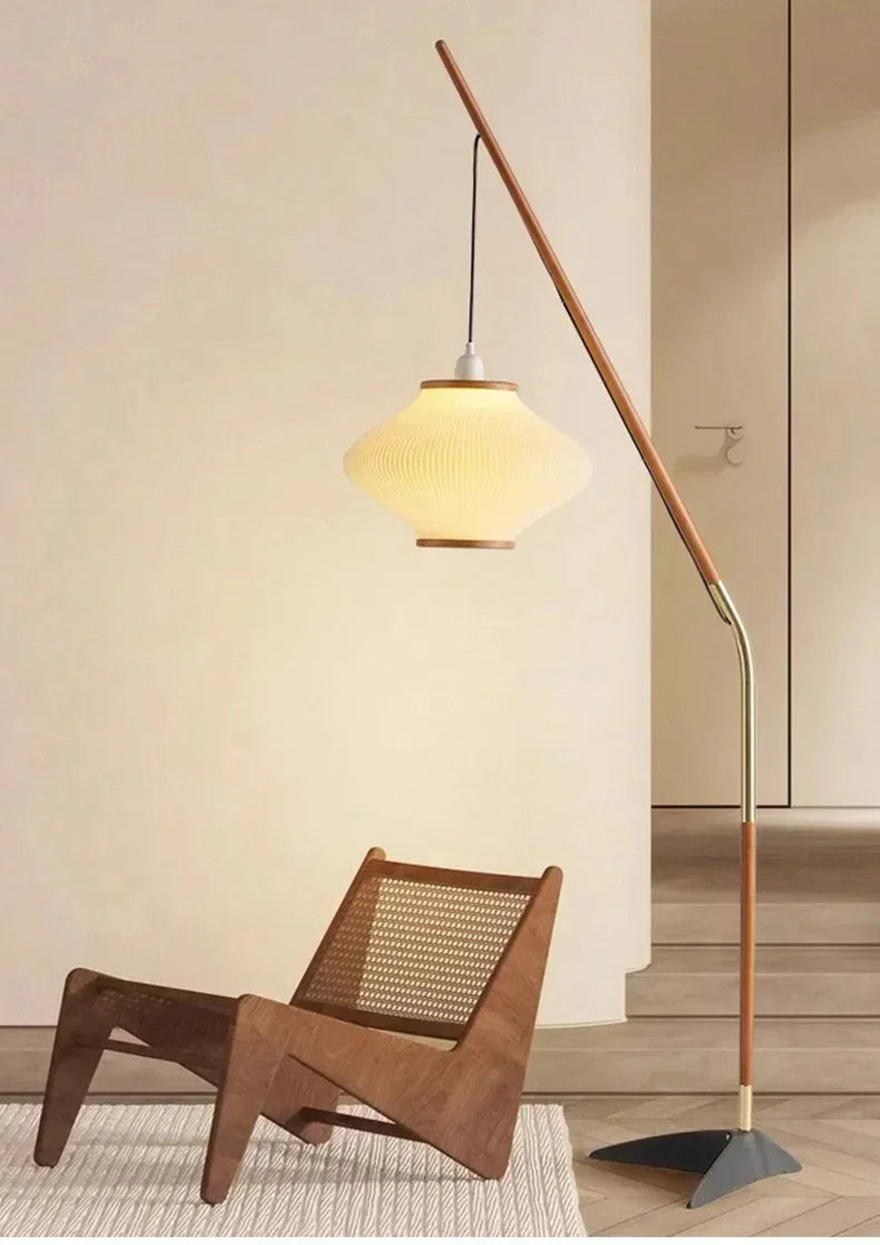 Minimal Nordic style Japandi Tall Floor Lamp Light - Besontique Home