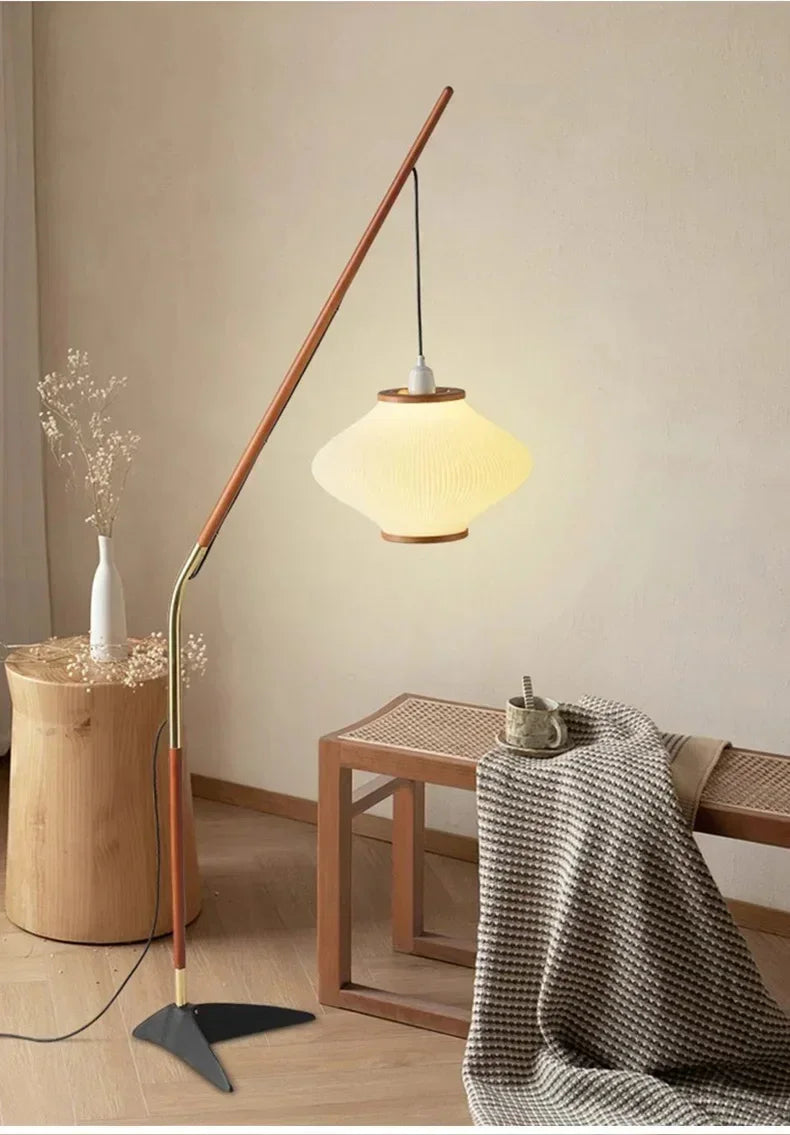 Minimal Nordic style Japandi Tall Floor Lamp Light - Besontique Home