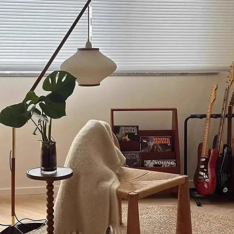 Minimal Nordic style Japandi Tall Floor Lamp Light - Besontique Home