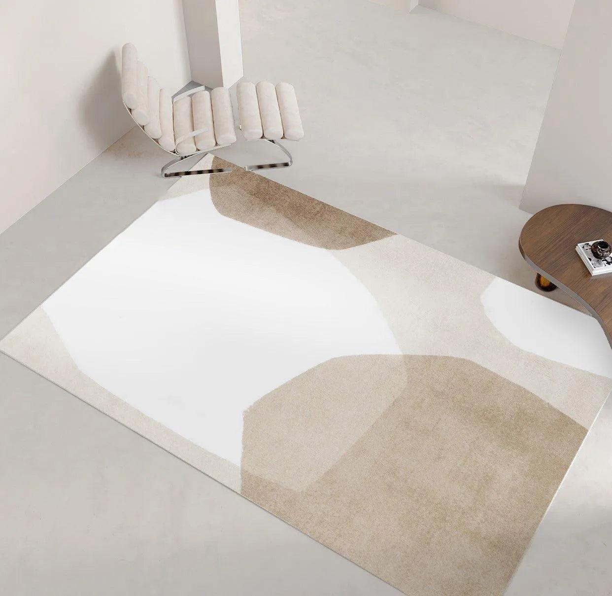 Minimalist High-end Fluffy Soft Rugs │ Modern Oriental Large Area Decorative Carpet - Besontique Home
