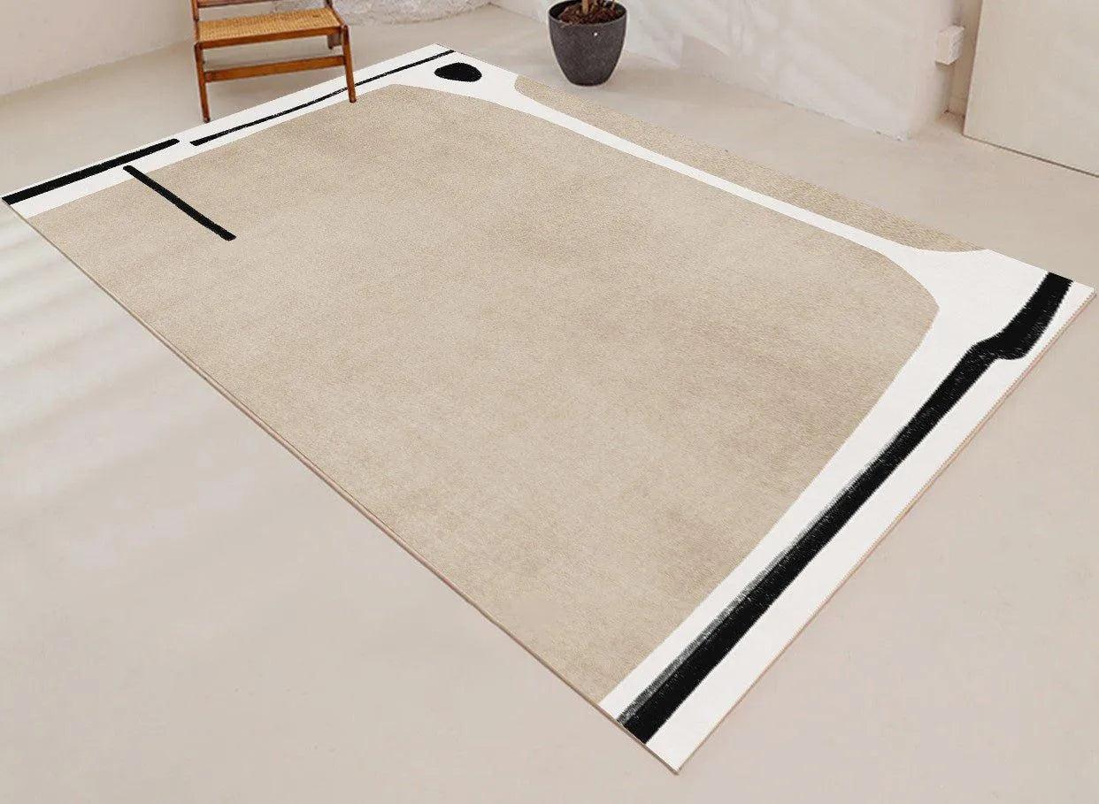 Minimalist High-end Fluffy Soft Rugs │ Modern Oriental Large Area Decorative Carpet - Besontique Home
