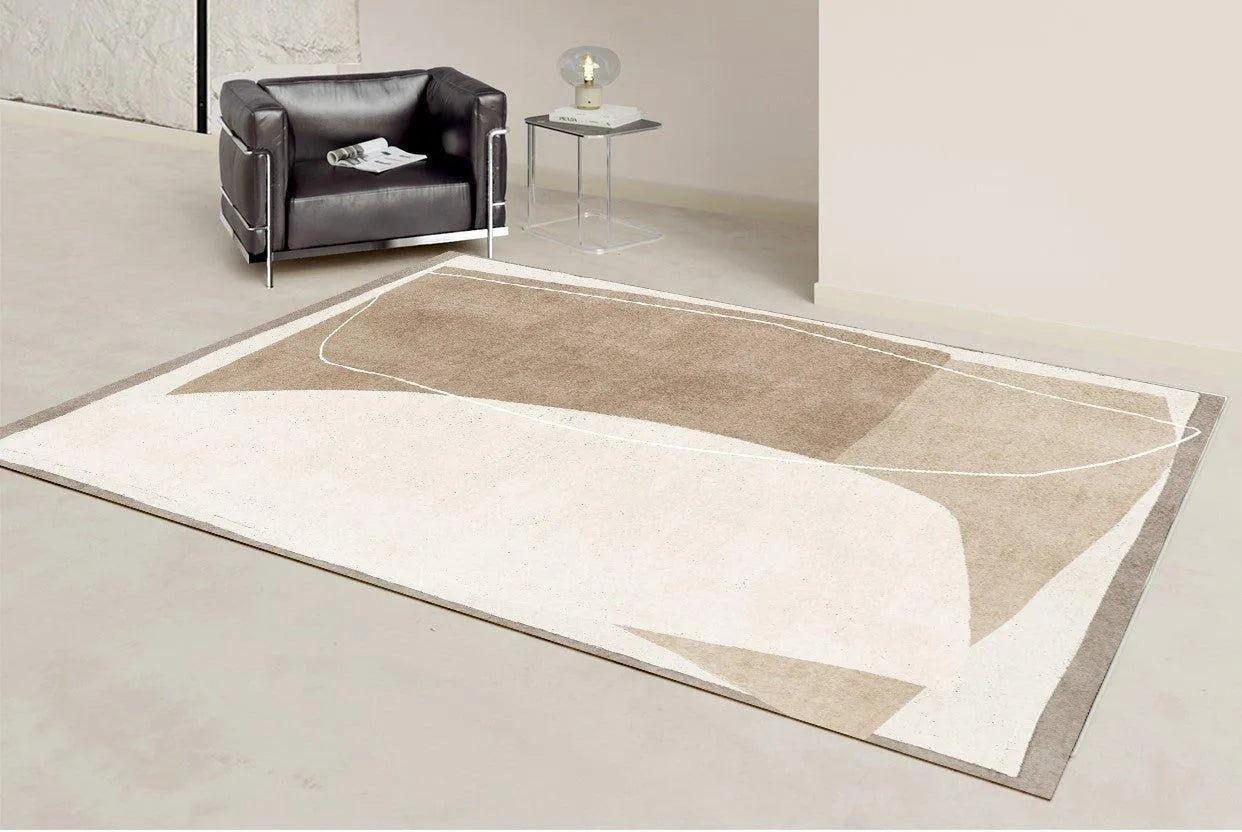 Minimalist High-end Fluffy Soft Rugs │ Modern Oriental Large Area Decorative Carpet - Besontique Home