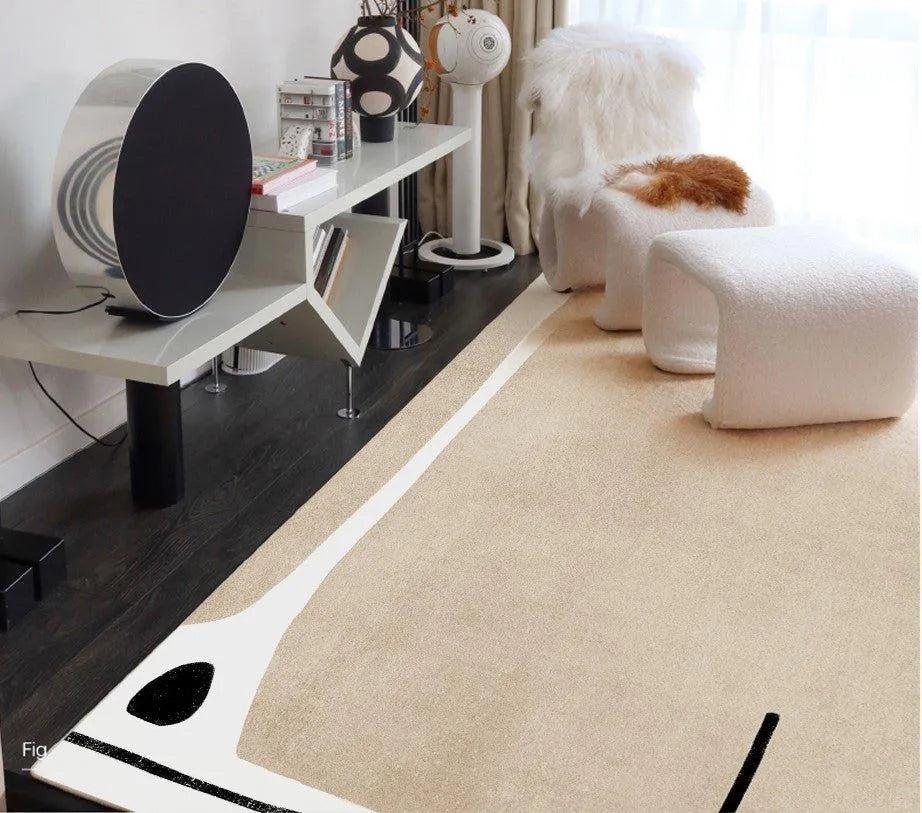 Minimalist High-end Fluffy Soft Rugs │ Modern Oriental Large Area Decorative Carpet - Besontique Home