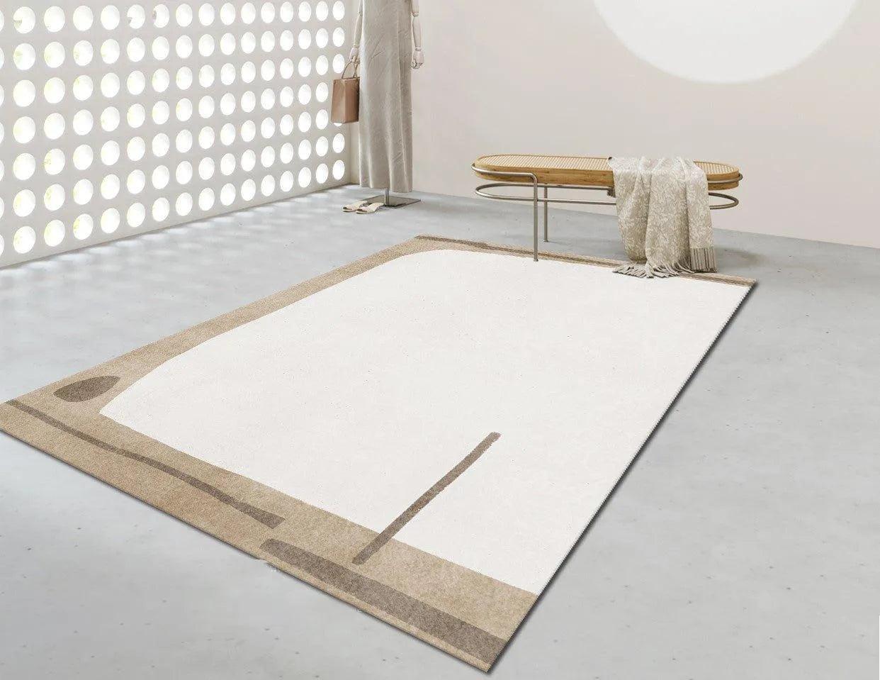 Minimalist High-end Fluffy Soft Rugs │ Modern Oriental Large Area Decorative Carpet - Besontique Home