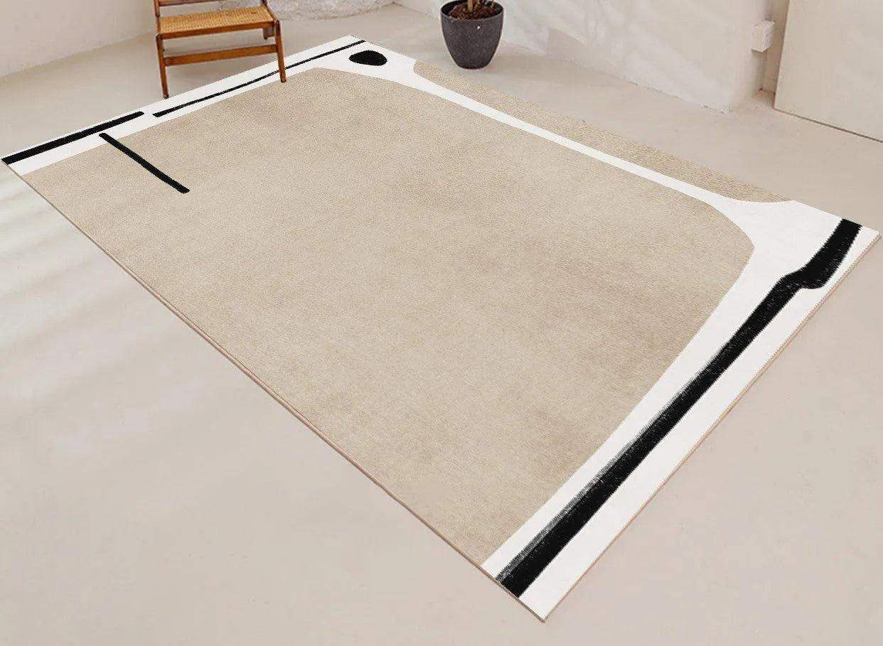 Minimalist High-end Fluffy Soft Rugs │ Modern Oriental Large Area Decorative Carpet - Besontique Home