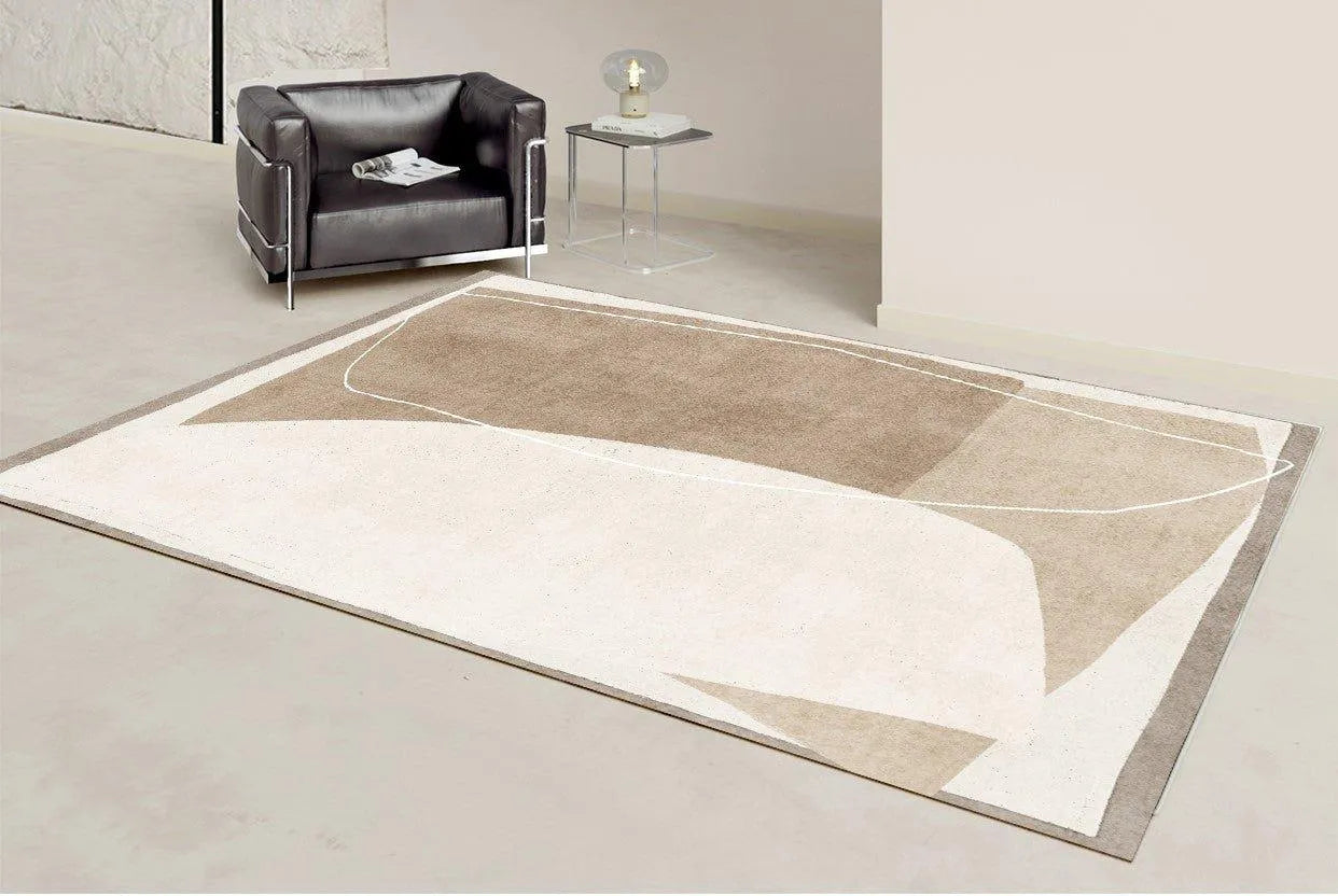 Minimalist High-end Fluffy Soft Rugs │ Modern Oriental Large Area Decorative Carpet - Besontique Home