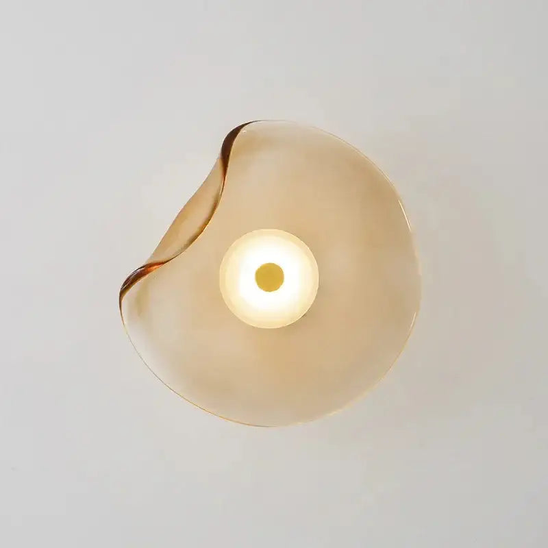 Minimalist Nordic Irregular Glass Wall Lamp | Postmodern Creative Circular Light - Besontique Home