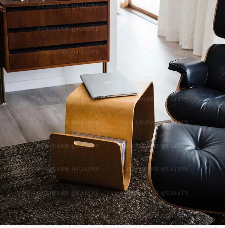 Minimalist Scandi N-Type Mini Side Table │ Solid Wood Bedside Table Furniture - Besontique Home