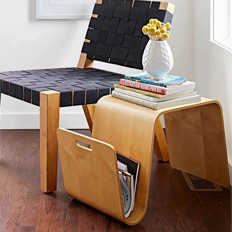 Minimalist Scandi N-Type Mini Side Table │ Solid Wood Bedside Table Furniture - Besontique Home