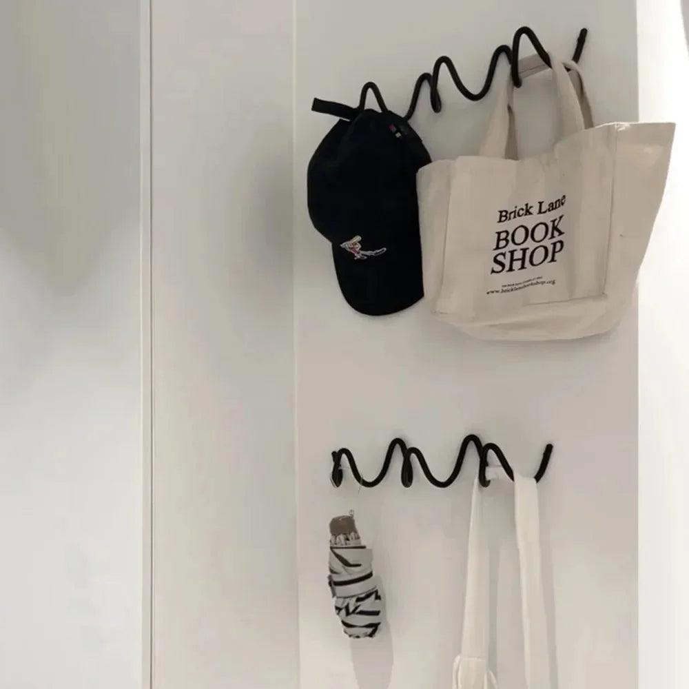 Minimalist Wave Wall Hanging Hook Hanger - Besontique Home