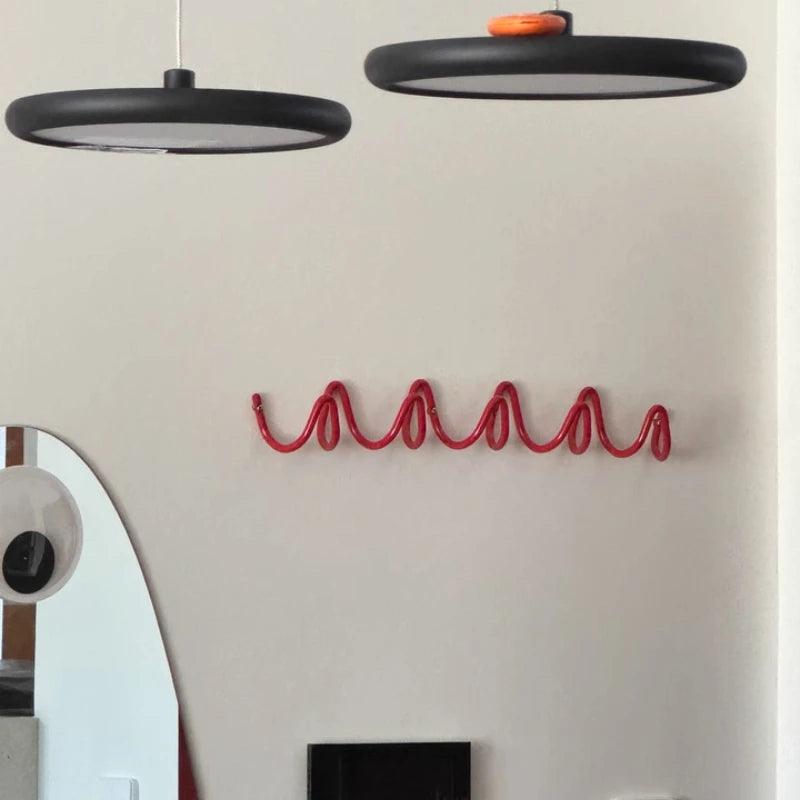 Minimalist Wave Wall Hanging Hook Hanger - Besontique Home