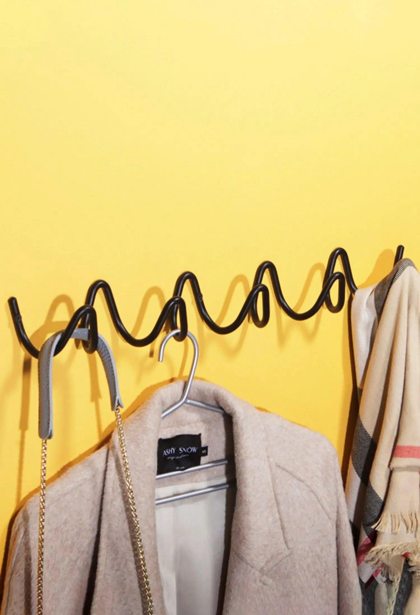 Minimalist Wave Wall Hanging Hook Hanger - Besontique Home