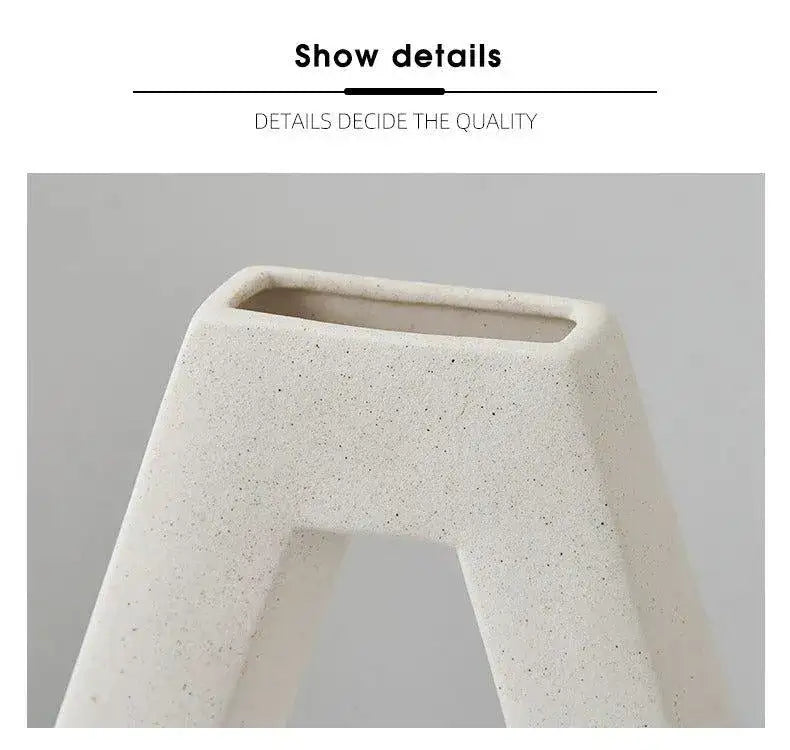 modern-abstract-art-ceramic-vase-minimal-geometric-hexagonal-table-decor-pot-set-besontique-home-53167 - Besontique Home
