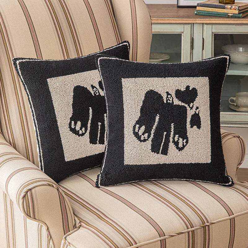 modern-abstract-embroidered-cushion-cover-geometric-beige-black-tufted-throw-pillow-covers-decorative-pillowcase-besontique-home-40674 - Besontique Home