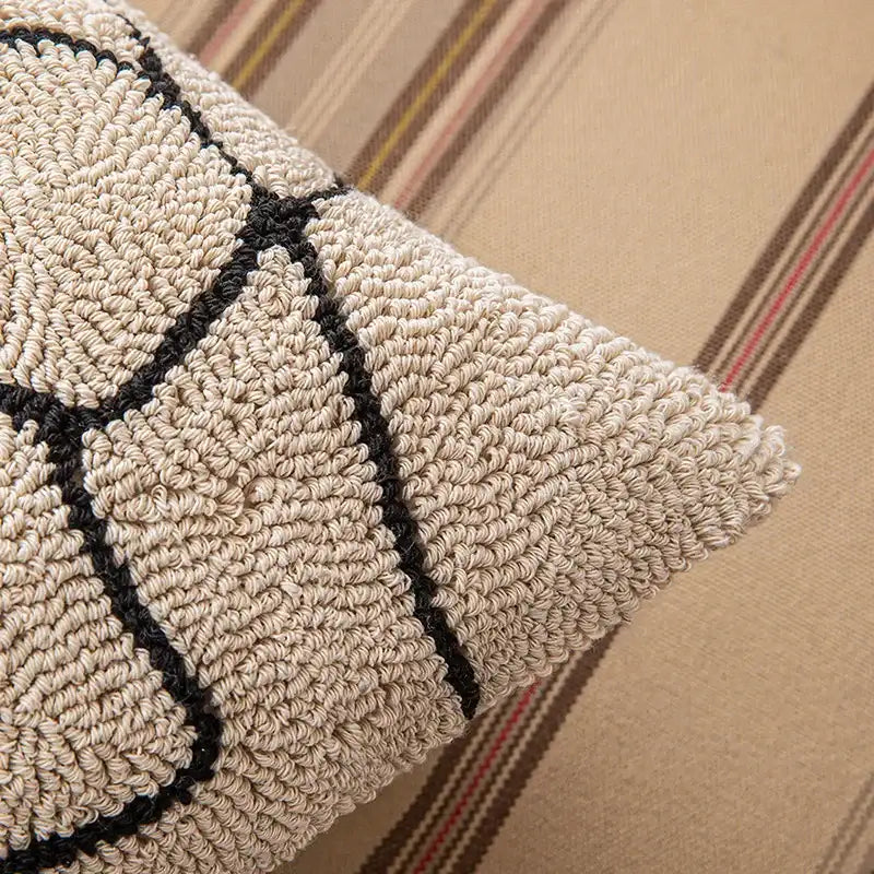 modern-abstract-embroidered-cushion-cover-geometric-beige-black-tufted-throw-pillow-covers-decorative-pillowcase-besontique-home-87822 - Besontique Home