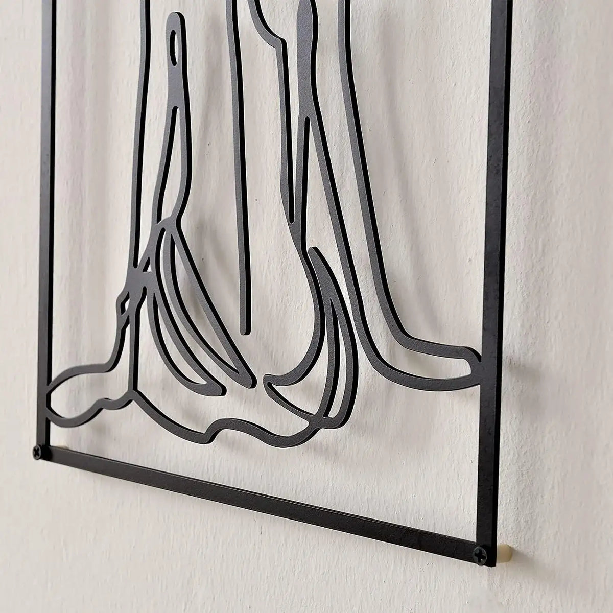 modern-abstract-female-black-line-silhouette-metal-art-nordic-woman-iron-wall-hanging-decor-ornament-besontique-home-14321 - Besontique Home