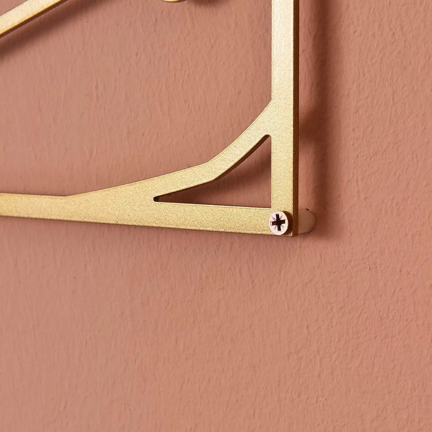 Modern Abstract Female Gold Line Silhouette Metal Art │ Nordic Woman Iron Wall Hanging Decor Ornament - Besontique Home