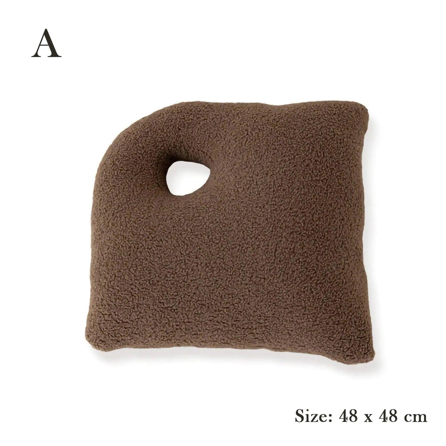 Modern Abstract Throw Pillows │ Neutral Solid Color Wool Decorative Cushion - Besontique Home