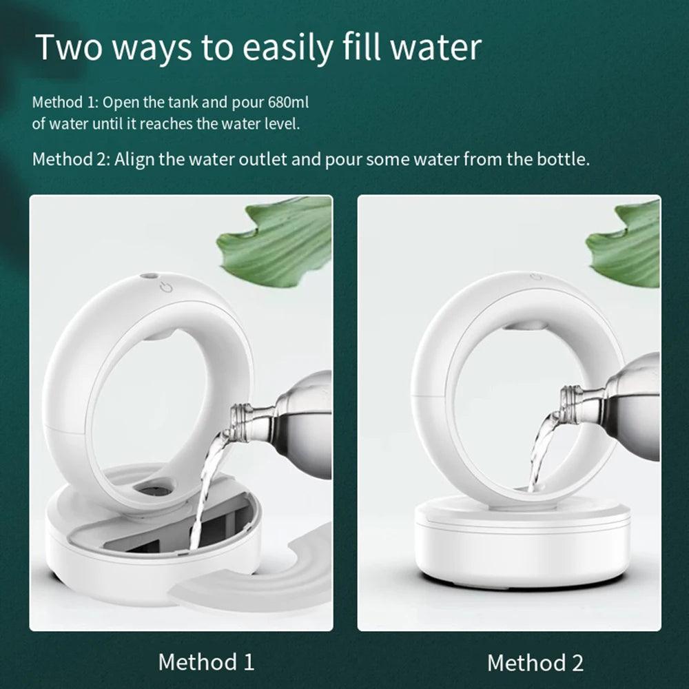 Modern Anti Gravity Water Drop Humidifier β Essential Oil Aroma Diffuser USB Ultrasonic Mini Air Purifier - Besontique Home