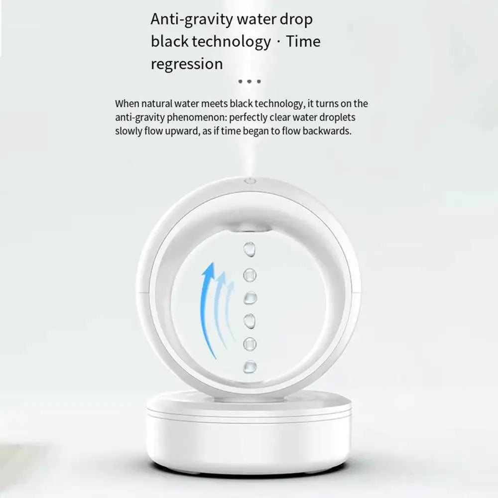 Modern Anti Gravity Water Drop Humidifier │ Essential Oil Aroma Diffuser USB Ultrasonic Mini Air Purifier - Besontique Home