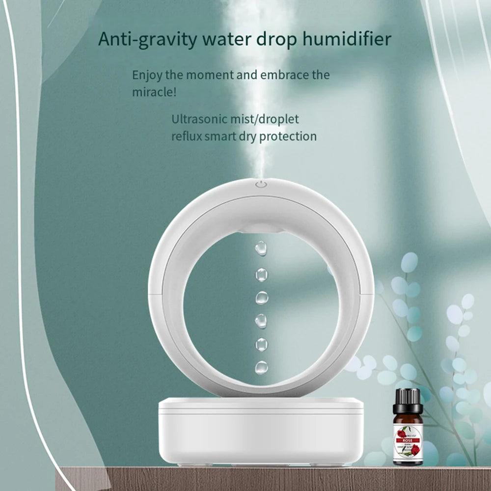 Modern Anti Gravity Water Drop Humidifier β Essential Oil Aroma Diffuser USB Ultrasonic Mini Air Purifier - Besontique Home