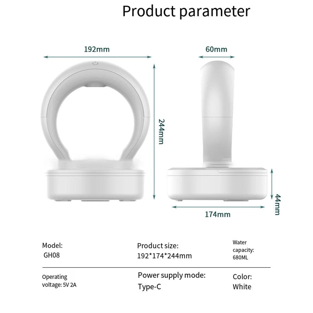 Modern Anti Gravity Water Drop Humidifier β Essential Oil Aroma Diffuser USB Ultrasonic Mini Air Purifier - Besontique Home
