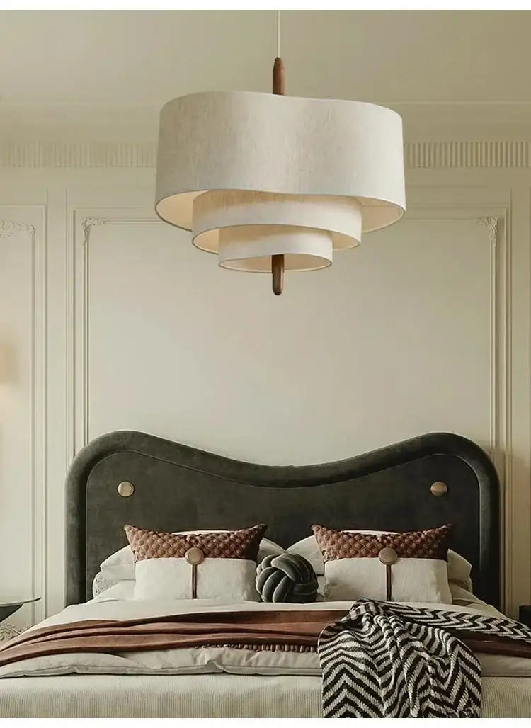 modern-art-deco-linen-fabric-pendant-ceiling-light-japandi-chandelier-hanging-lamp-besontique-home-71013 - Besontique Home