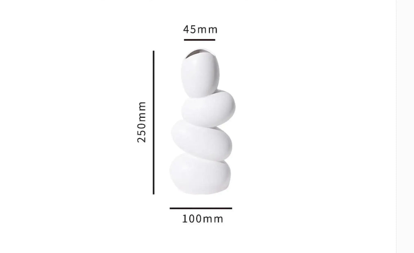 modern-art-sculpture-egg-shape-vase-minimal-white-decorative-pot-besontique-home-68384 - Besontique Home