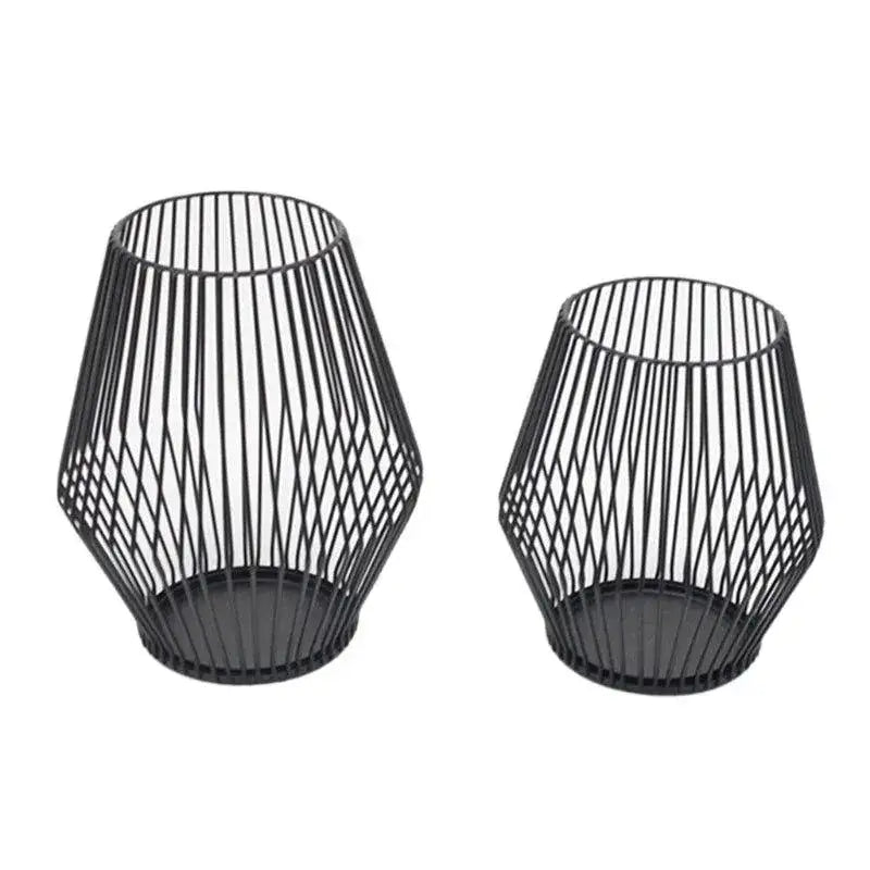 modern-black-metal-willow-tea-light-candle-holder-pillar-candlestick-holder-besontique-home-26525 - Besontique Home