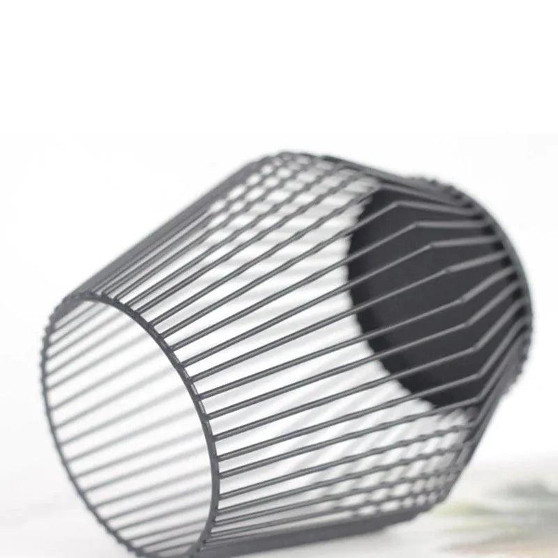 Modern Black Metal Willow Tea Light Candle Holder │ Pillar Candlestick Holder - Besontique Home