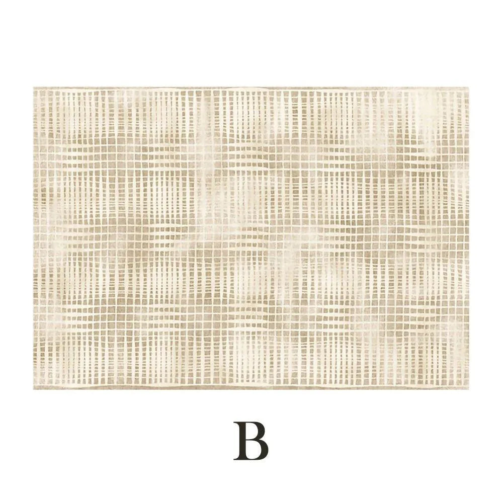 Modern Boho Line Carpet │ Neutral Tone Beige Rugs │ for Bedroom Living Room decoration - Besontique Home