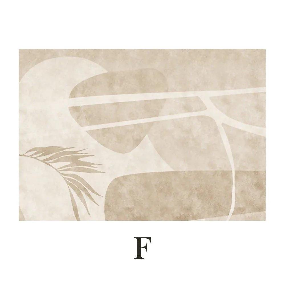 Modern Boho Line Carpet │ Neutral Tone Beige Rugs │ for Bedroom Living Room decoration - Besontique Home