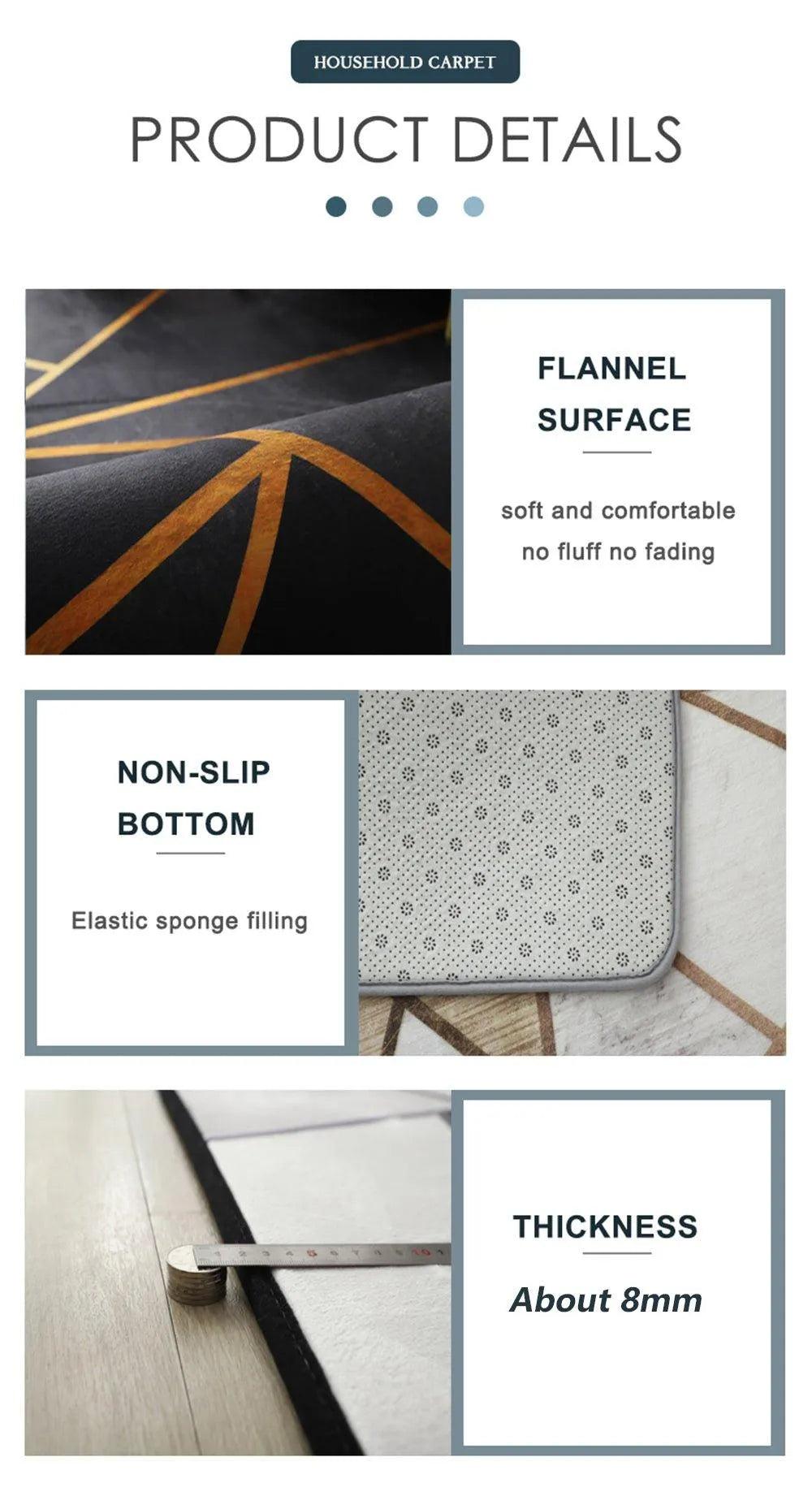 Modern Boho Line Carpet │ Neutral Tone Beige Rugs │ for Bedroom Living Room decoration - Besontique Home