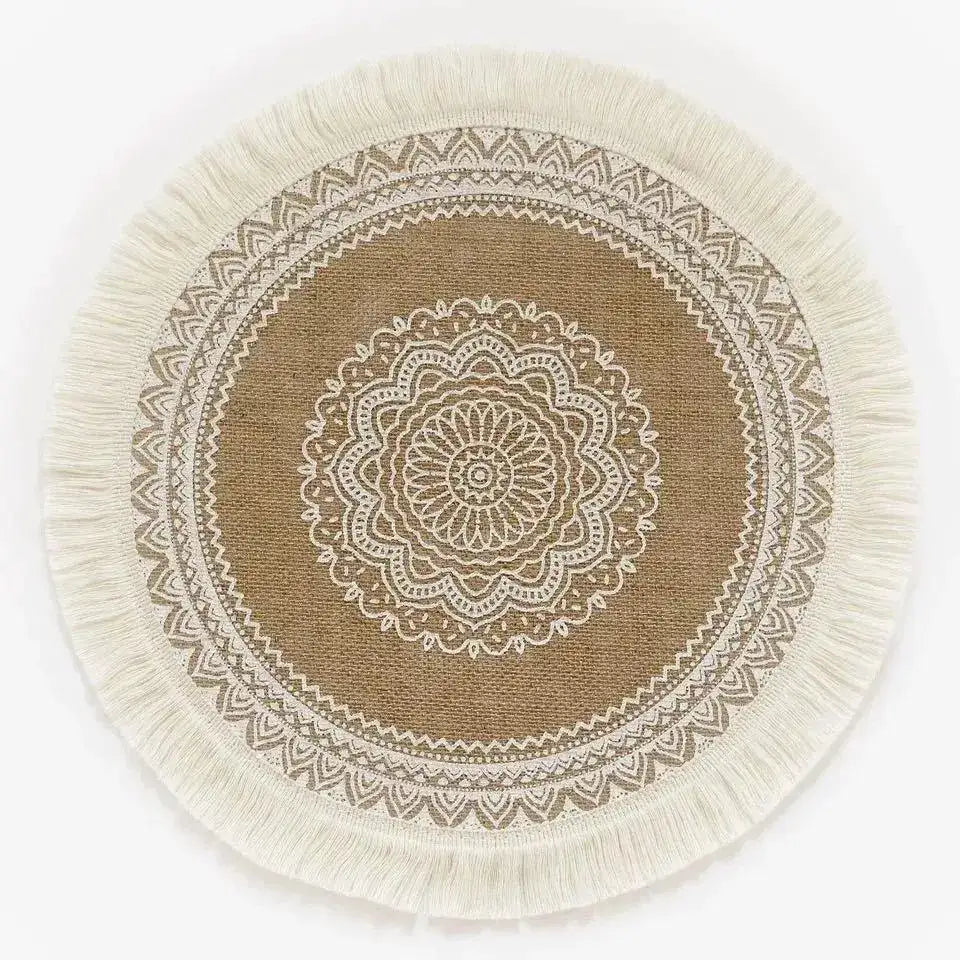 modern-boho-round-table-placemat-with-tassel-jute-woven-table-accessories-mats-for-dining-room-kitchenware-tableware-besontique-home-53812 - Besontique Home