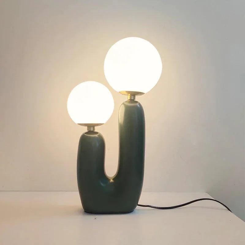 Modern Double Frosted Glass Balls Table Lamp │ Nordic Creative LED Desk Light - Besontique Home