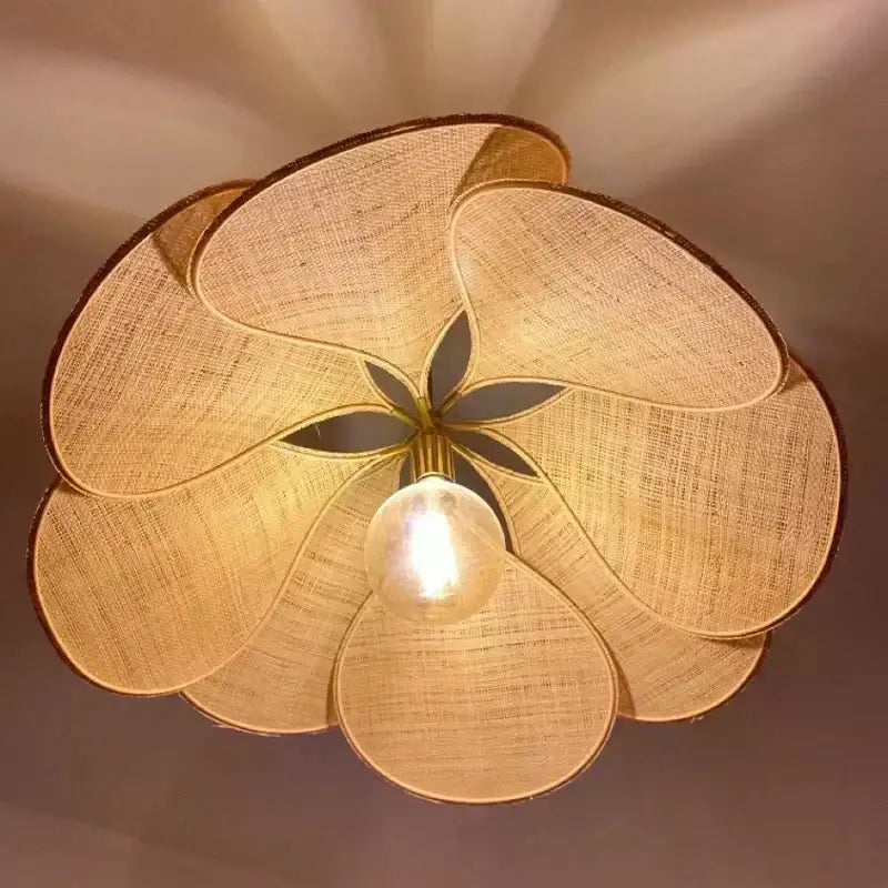 modern-fabric-flower-art-petal-pendant-ceiling-light-besontique-home-15804 - Besontique Home
