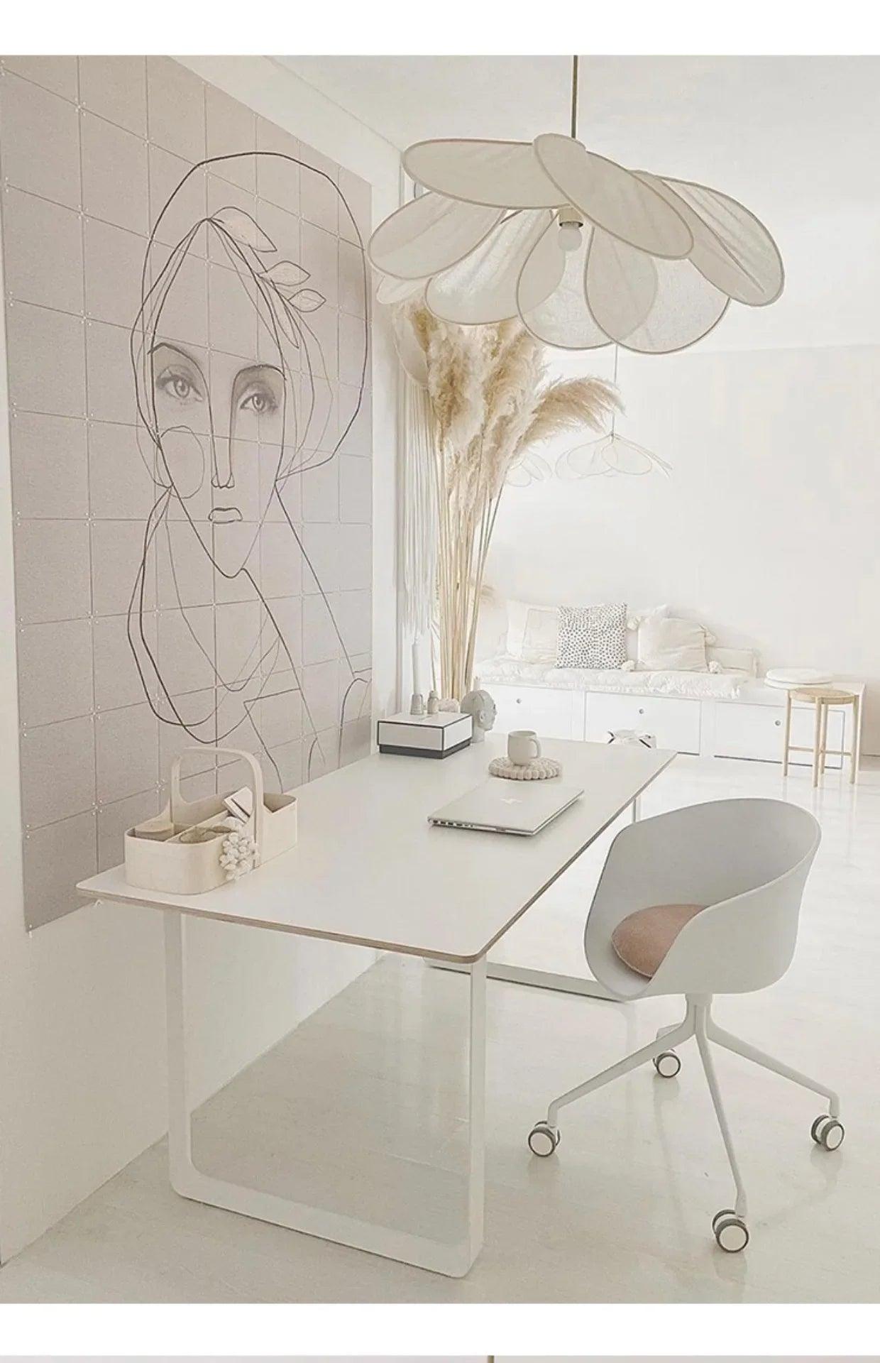 Modern Fabric Flower Art Petal Pendant Ceiling Light - Besontique Home