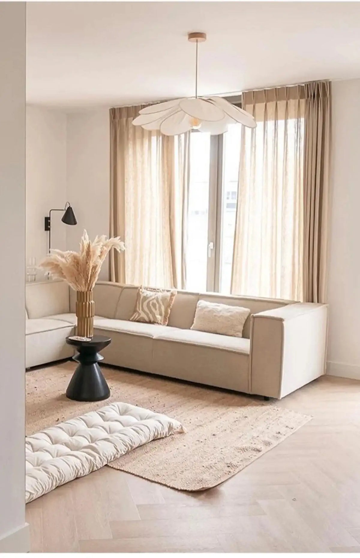modern-fabric-flower-art-petal-pendant-ceiling-light-besontique-home-57334 - Besontique Home