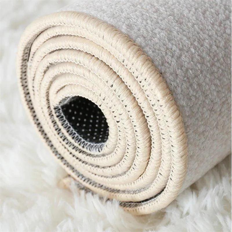Modern Geometric Light Color Home Carpet │ Minimal Decor Bedside Luxury Rug - Besontique Home