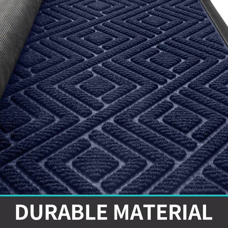 Modern Geometric Pattern PVC Door Mat │ Solid Color Anti-slip Entrance Floor Rug Mat - Besontique Home