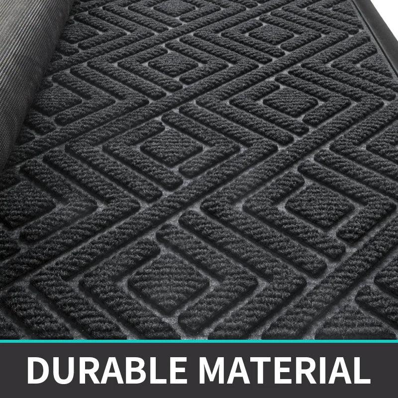 Modern Geometric Pattern PVC Door Mat │ Solid Color Anti-slip Entrance Floor Rug Mat - Besontique Home