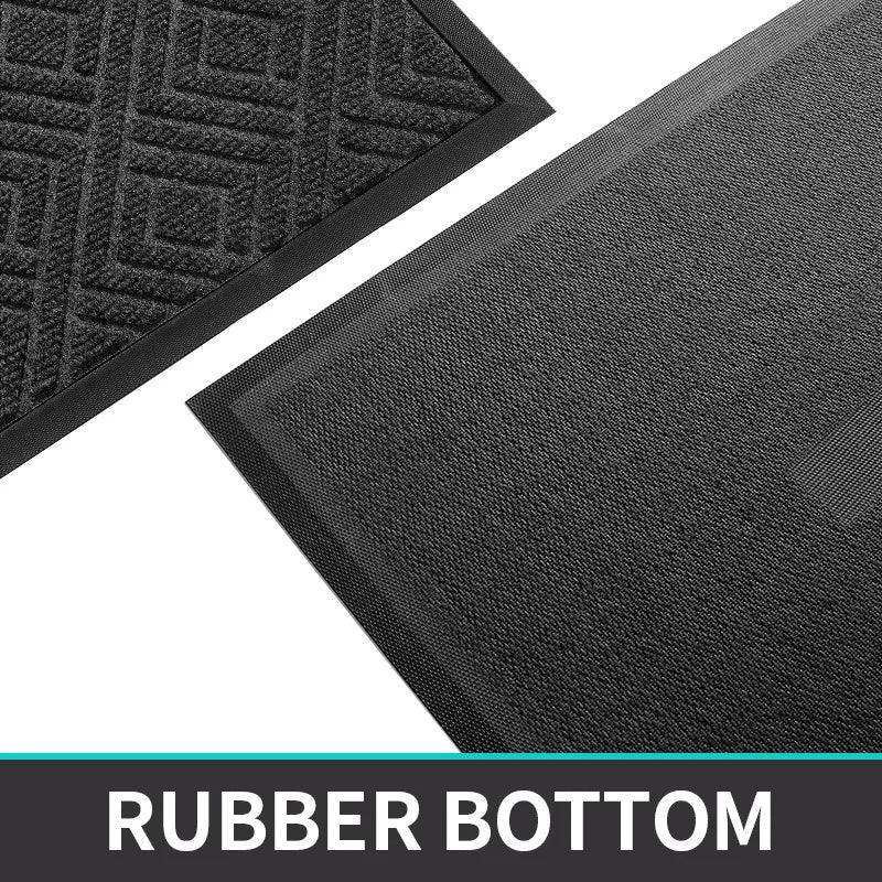 Modern Geometric Pattern PVC Door Mat │ Solid Color Anti-slip Entrance Floor Rug Mat - Besontique Home