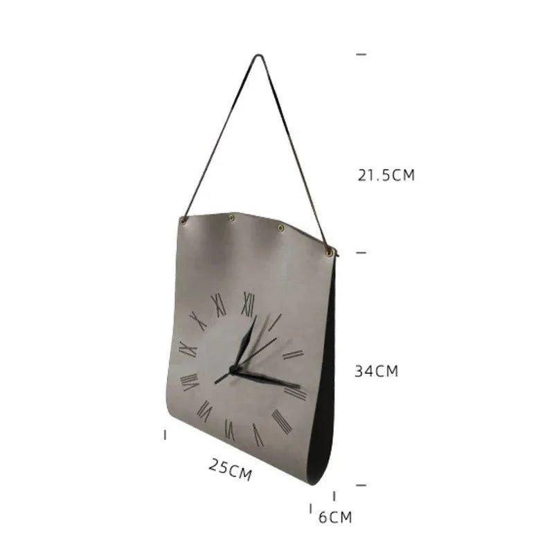 Modern Handbag Shape Wall Decor Clock │ Unique Shoulder Bag Decorative Clock - Besontique Home